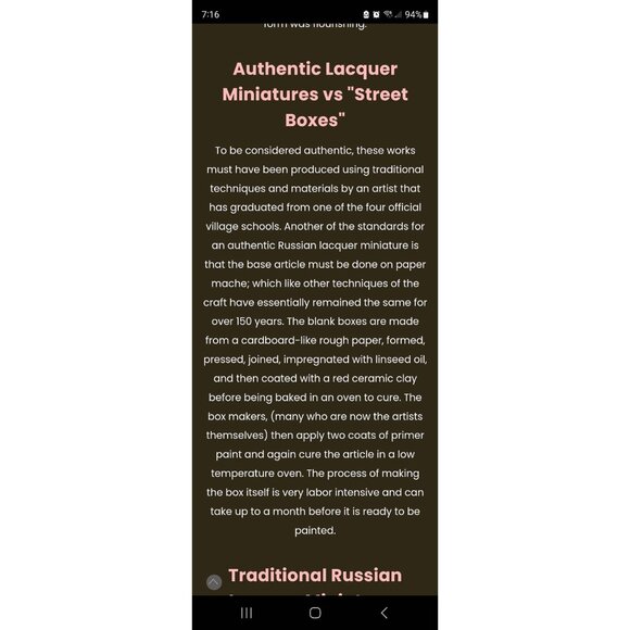 Signed Fedoskino Hand-Painted Russian Lacquer Box With village Lady with jewels - Picture 10 of 11